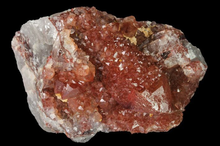 Natural, Red Quartz Crystal Cluster - Morocco #142915